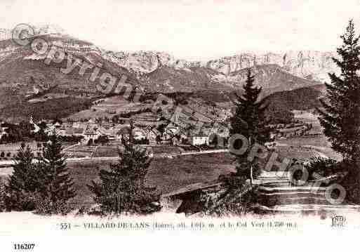 Ville de VILLARDDELANS, carte postale ancienne