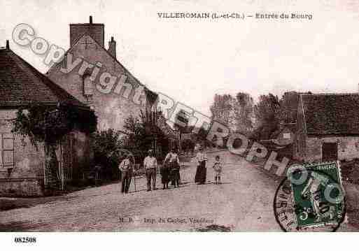 Ville de VILLEROMAIN, carte postale ancienne