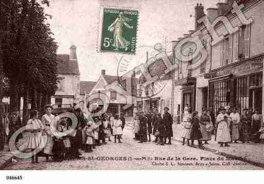 Ville de VILLIERSSTGEORGES, carte postale ancienne