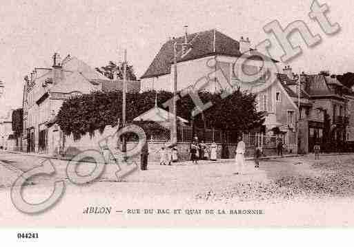 Ville de ABLONSURSEINE Carte postale ancienne Ville de ABLONSURSEINE Carte postale ancienne