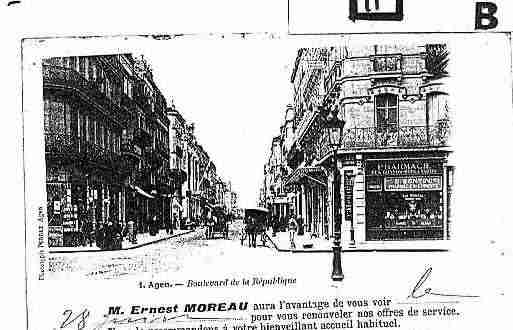 Ville de AGEN Carte postale ancienne