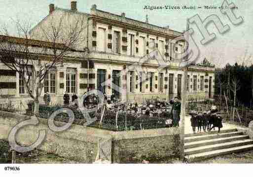 Ville de AIGUESVIVES Carte postale ancienne