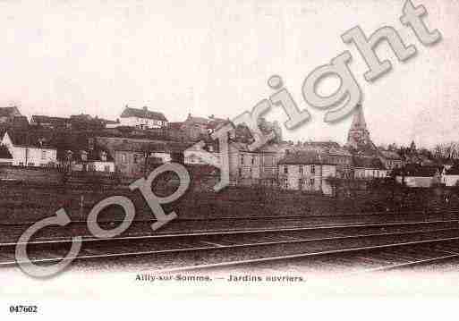 Ville de AILLYSURSOMME Carte postale ancienne