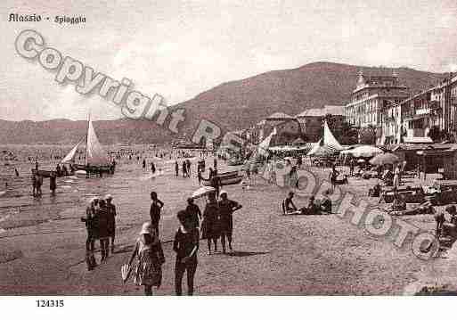 Ville de ALASSIO Carte postale ancienne Ville de ALASSIO Carte postale ancienne