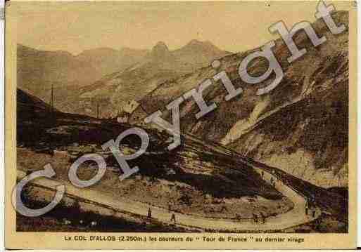 Ville de ALLOS Carte postale ancienne