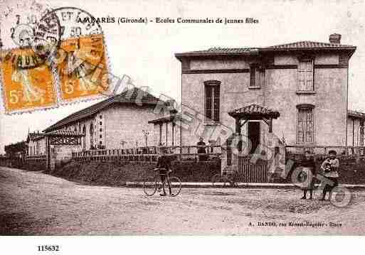 Ville de AMBARESETLAGRAVE Carte postale ancienne