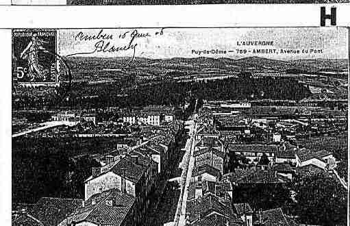 Ville de AMBERT Carte postale ancienne