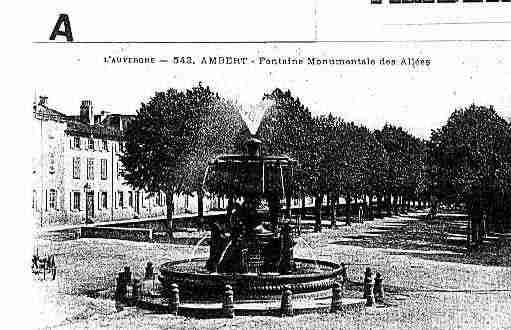 Ville de AMBERT Carte postale ancienne