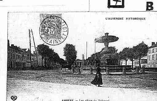 Ville de AMBERT Carte postale ancienne