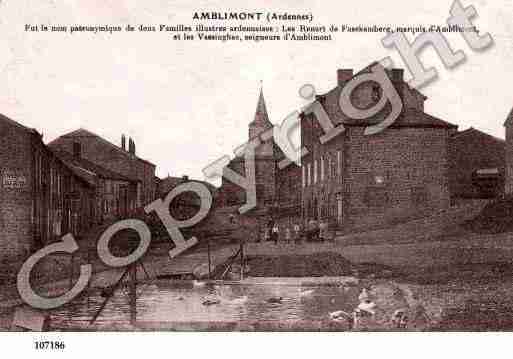 Ville de AMBLIMONT Carte postale ancienne