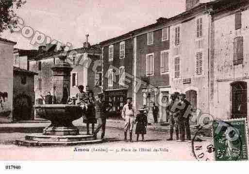 Ville de AMOU Carte postale ancienne