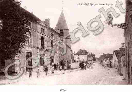 Ville de ARSONVAL Carte postale ancienne