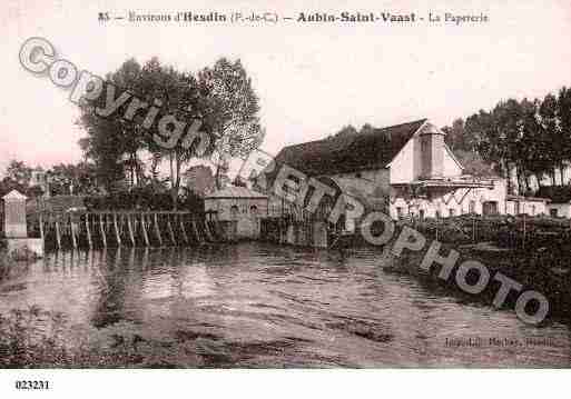 Ville de AUBINSAINTVAAST Carte postale ancienne Ville de AUBINSAINTVAAST Carte postale ancienne