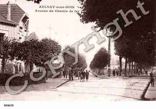 Ville de AULNAYSOUSBOIS Carte postale ancienne