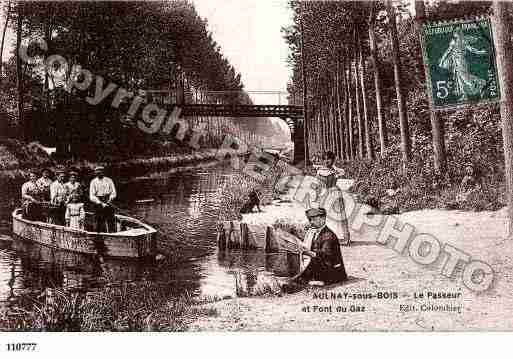 Ville de AULNAYSOUSBOIS Carte postale ancienne