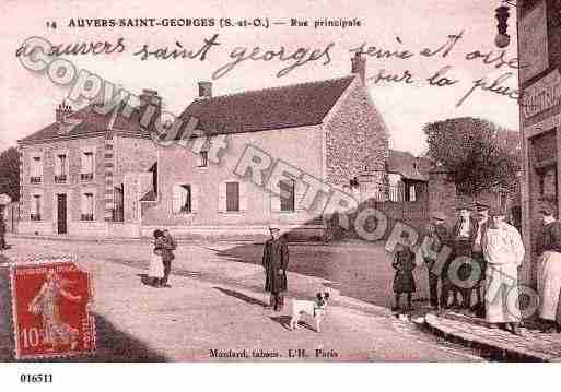 Ville de AUVERSSAINTGEORGES Carte postale ancienne