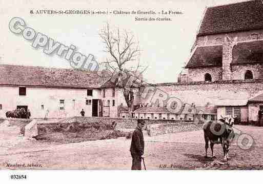 Ville de AUVERSSAINTGEORGES Carte postale ancienne