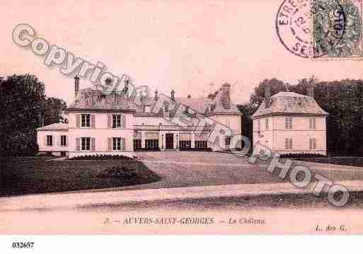 Ville de AUVERSSAINTGEORGES Carte postale ancienne