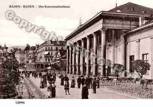 Ville de BADENBADEN Carte postale ancienne Ville de BADENBADEN Carte postale ancienne