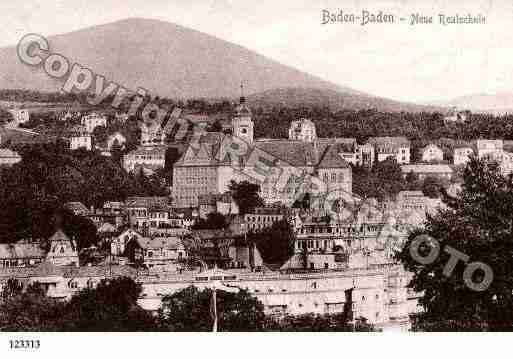 Ville de BADENBADEN Carte postale ancienne Ville de BADENBADEN Carte postale ancienne