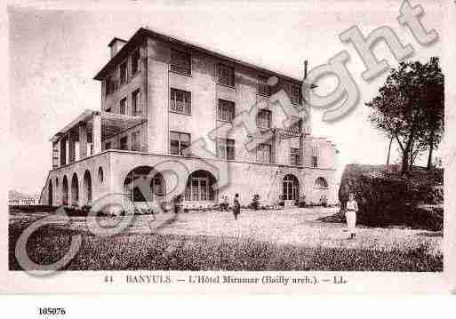 Ville de BANYULSSURMER Carte postale ancienne Ville de BANYULSSURMER Carte postale ancienne