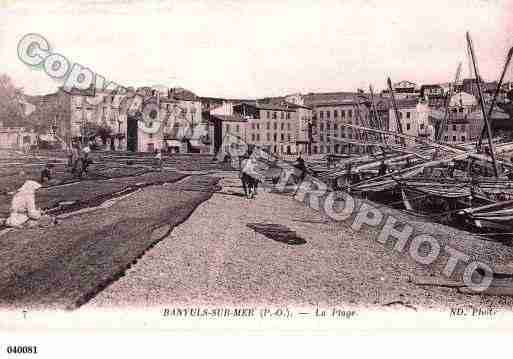 Ville de BANYULSSURMER Carte postale ancienne