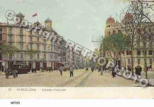 Ville de BARCELONA Carte postale ancienne
