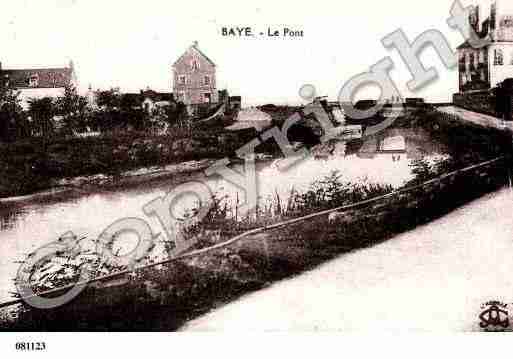 Ville de BAYE Carte postale ancienne