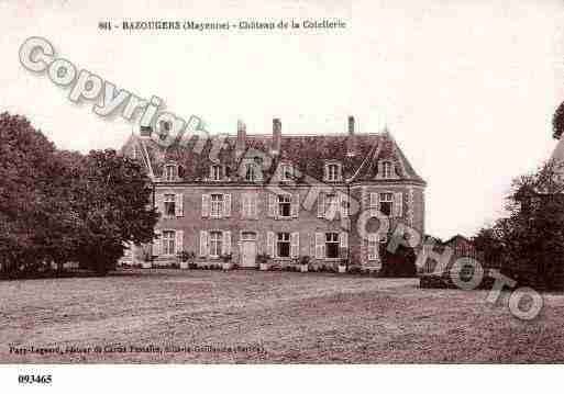 Ville de BAZOUGERS Carte postale ancienne