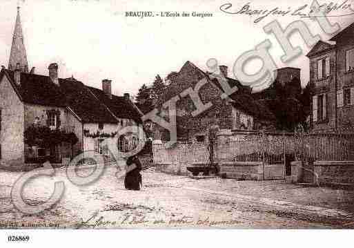Ville de BEAUJEUSAINTVALLIERPIERREJUXETQUITTEUR Carte postale ancienne Ville de BEAUJEUSAINTVALLIERPIERREJUXETQUITTEUR Carte postale ancienne