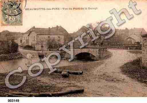 Ville de BEAUMOTTELESPINS Carte postale ancienne