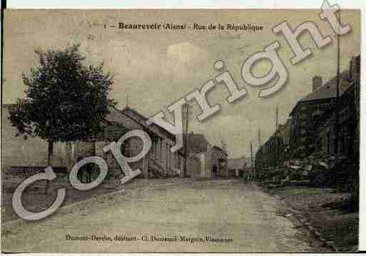 Ville de BEAUREVOIR Carte postale ancienne