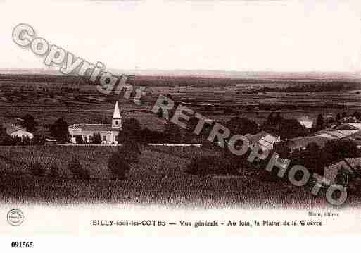 Ville de BILLYSOUSLESCOTES Carte postale ancienne