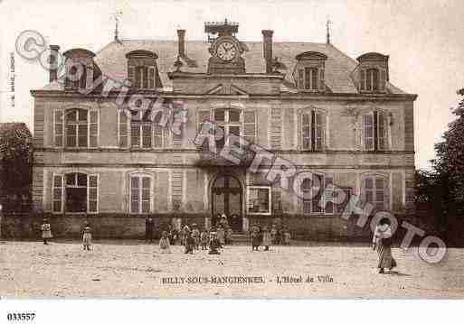 Ville de BILLYSOUSMANGIENNES Carte postale ancienne