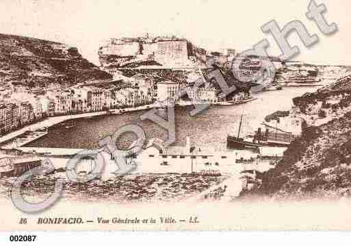 Ville de BONIFACIO Carte postale ancienne