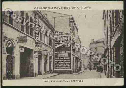 Ville de BORDEAUX Carte postale ancienne