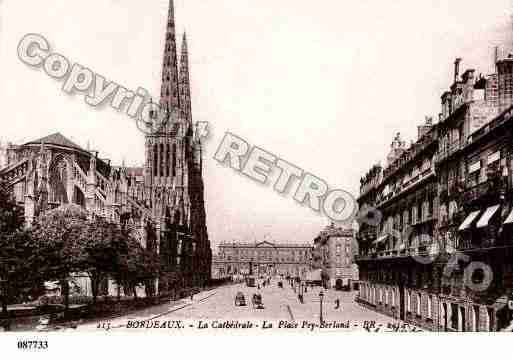 Ville de BORDEAUX Carte postale ancienne Ville de BORDEAUX Carte postale ancienne