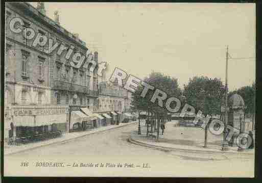 Ville de BORDEAUX Carte postale ancienne