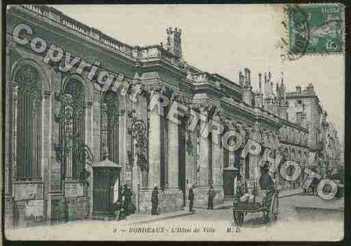Ville de BORDEAUX Carte postale ancienne Ville de BORDEAUX Carte postale ancienne