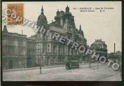 Ville de BORDEAUX Carte postale ancienne