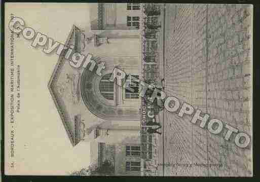 Ville de BORDEAUX Carte postale ancienne Ville de BORDEAUX Carte postale ancienne