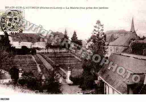 Ville de BRAINSURL\'AUTHION Carte postale ancienne