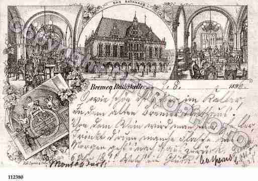 Ville de BREMEN Carte postale ancienne Ville de BREMEN Carte postale ancienne