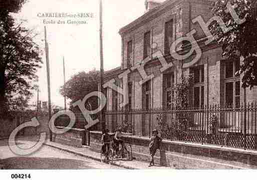 Ville de CARRIERESSURSEINE Carte postale ancienne