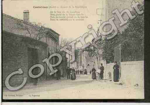 Ville de CASTELNAUD\'AUDE Carte postale ancienne