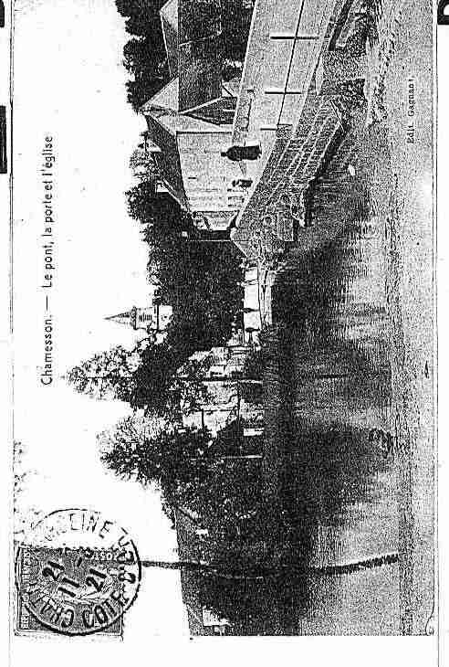 Ville de CHAMESSON Carte postale ancienne Ville de CHAMESSON Carte postale ancienne