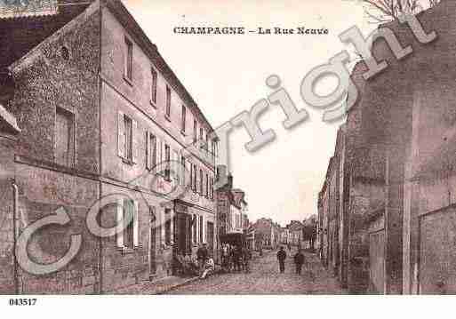 Ville de CHAMPAGNESUROISE Carte postale ancienne