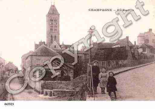 Ville de CHAMPAGNESUROISE Carte postale ancienne