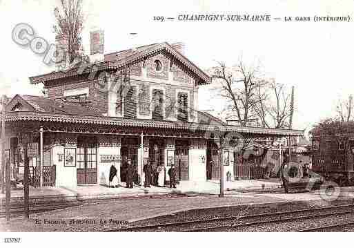 Ville de CHAMPIGNYSURMARNE Carte postale ancienne