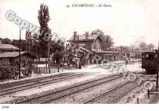 Ville de CHAMPIGNYSURMARNE Carte postale ancienne